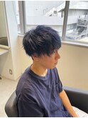 波巻きツイストスパイラルパーマ/フェザーパーマ/眉毛/メンズ