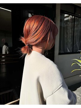 コラン 中目黒(collan) ワンブリーチオレンジピンクカラー