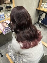 if&nbsp;裾カラー/コーラルピンク/ピンクブラウン