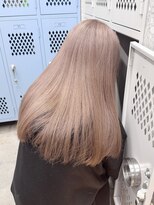 サンク 原宿 表参道(cinq) ダブルカラーハイトーンカラーピンクブラウンベージュカラー30代