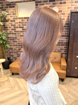 アロマ 仙台店(AROMA) ミルクティーベージュ/ゆるウェーブ/韓国トレンド/ケアブリーチ