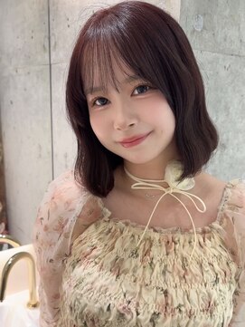 ロンドルピナス 小倉(Lond Lupinus) ミディアムヘア暗めカラー/デザインカラー/フェイスフレーミング