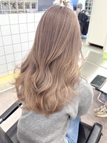 サンクプロジェクト(cinq PROJECT) 原宿韓国顔まわりミルクティーベージュミルクティーグレージュ