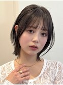 外ハネボブラインボブ切りっぱなしボブヘイリーボブ大人ボブ