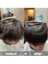 エノア 青山(ENORE) 顔まわり縮毛矯正/メンズ縮毛矯正/曲がる縮毛矯正/髪質改善