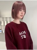 【keen×kiyono】ピンクブラウン×ボブレイヤー