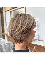 ティーシースペース 元住吉店(T.C.SPACE) 柔らかい透明感が魅力のベージュカラー×ショートボブ