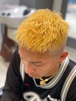 アース 常盤平店(HAIR & MAKE EARTH)&nbsp;金髪ハイトーンで魅せる！メンズショートスタイル