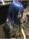 アンティークカラー　ブルー　シルバー　TrickStyle☆