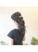 パーティーヘア・ポニーテールアレンジ