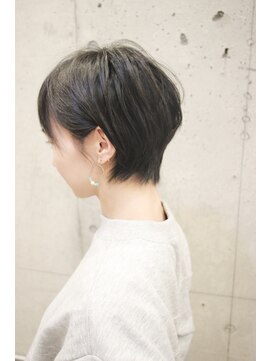 アンドヘアー 西葛西(&-HAIR) マッシュショート丸みショート黒髪エッジショート3Dカラー
