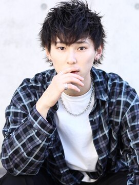 フレーム へアアンドトリートメント 天王寺北口店(FRAME) マッシュウルフナチュラルパーマショートマッシュ束感カット