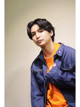 ブークル(boucle) ニュアンスパーマセンターパート