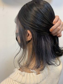 サイワイマチ美容室 シースルーインナーカラー