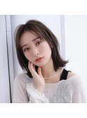 ナチュラル/ワンレン//20代30代40代/くすみベージュ/モテ