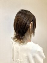 フィックスヘアー なんば(FIX-hair)&nbsp;インナーカラー/ホワイトベージュ/グレーベージュ/ボブウルフ