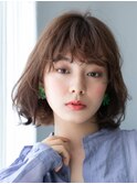 大人かわいいエアウェーブでふんわり柔らかほつれパーマ