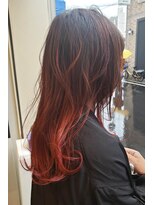 ヒカリス 東三国(HIKARIS) グラデーション レッド 暖色系カラー チェリーレッド