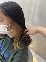 ロンドルーチェ 心斎橋(Lond luce)&nbsp;ダークアッシュ/ミディアムレイヤーカット［髪質改善/縮毛矯正］