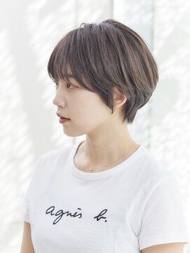 ミチオ ノザワ ヘアサロン ギンザ(Michio Nozawa HAIR SALON Ginza) ☆顔周りレイヤー☆シースルーバング☆フェミニン☆ベージュ