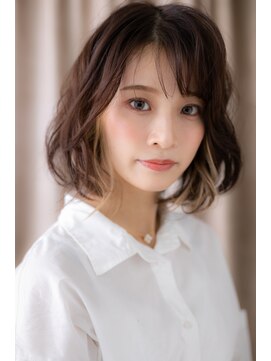 カバーヘア 上尾西口店(COVER HAIR) バイカラー癖毛カット抜け感ふんわりカールZ上尾10代20代30代