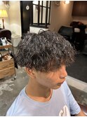 マッシュ系ツイストスパイラルパーマ