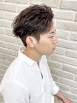 シュエール(Chuaile)&nbsp;かき上げバングショート×ナチュラルパーマ