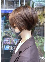 アエラスラナ 相模大野(Aeolus Lana)&nbsp;ネープレス前下がりショートボブ×艶感オーガニックカラー
