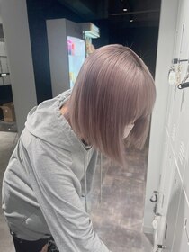 エス 天満店(esu) KR31グレーカラー/ぷつっとボブ/グレージュ/ハイトーンボブ