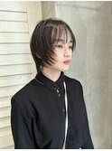 ウルフカット/マッシュウルフ/黒髪【綾瀬/北千住/亀有】