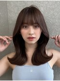 ミルクティーベージュダブルカラーインナーカラーケアブリーチ