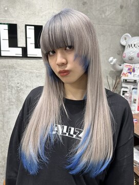 オルズ 渋谷(ALLZ) ハイトーンホワイトレイヤーカットダブルカラーケアブリーチ