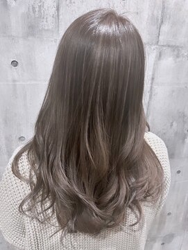 ディアーバイラポールヘア(Dear by RAPPORT HAIR) バレイヤージュアッシュミルクティー