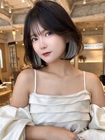 ロンドアリシア 金山(Lond Alexia)&nbsp;レイヤーカット　髪質改善　ブリーチなしダブルカラー　韓国風