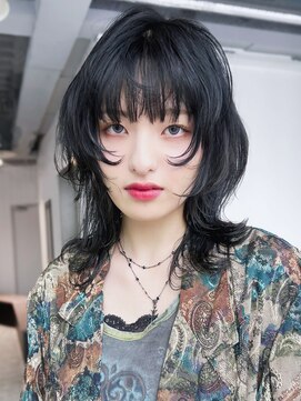 アイティーバイアルバム 八王子店(IT by ALBUM) 小顔黒髪ボブルフウルフレイヤーロング_F0112