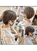 小顔美フォルム耳掛けショート☆ 担当:市橋享