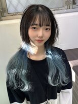 ヴェルデ(Verde)&nbsp;ウルフデザイン インナーカラー グラデーションカラー ブリーチ