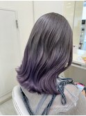 シルバー×ラベンダー