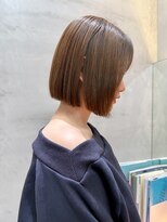 ロンドポレール 北千住(Lond polaire)&nbsp;くびれヘア/アプリコットオレンジ/韓国/ボブ/レイヤー/前髪