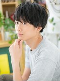 ■アッシュブラックツーブロックマッシュ106-2上尾20代30代40代