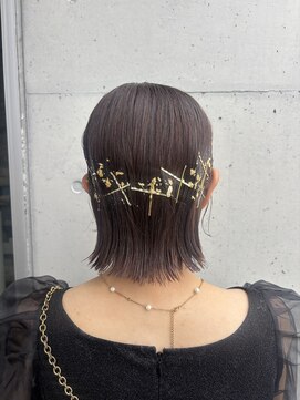 アチーブ ヘア デザイン(achieve hair design) お呼ばれボブアレンジ