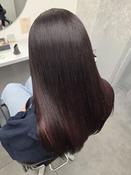 トッカ 茨木(tocca) 髪質改善矯正×艶カラー　ボルドー　★