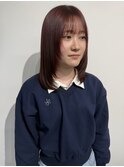 顔周りレイヤー/ダブルカラー/髪質改善ケアブリーチ万代新潟駅◆