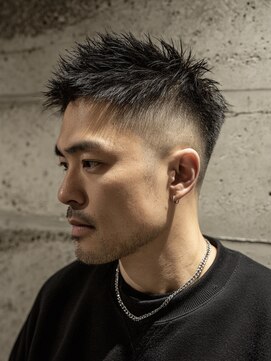 アンサ 小倉店(ANSA) スキンフェード × ラフスパイキーショート