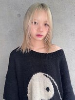 キャロルガーデンズ ボコカ 表参道(Carroll Gardens bococa)&nbsp;ハイトーンブロンドのレイヤーボブ