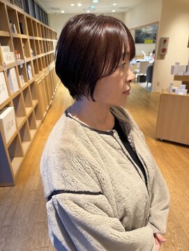 シンク 豊中店(sync) 大人カット/似合わせショート/艶カラー