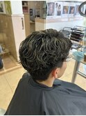 メンズパーマ、ハイライト