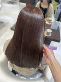 透明感髪質改善カラー◎暖色カラー×艶髪ロング