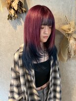 パーミル ヘア クマモト(permille ‰ hair Kumamoto) ピンク×ブルーパープル
