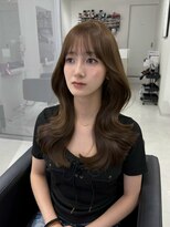 ハピネス 梅田茶屋町店(HAPPINESS)&nbsp;韓国ヘア/レイヤーカット/ブリーチなし/髪質改善/ベージュ